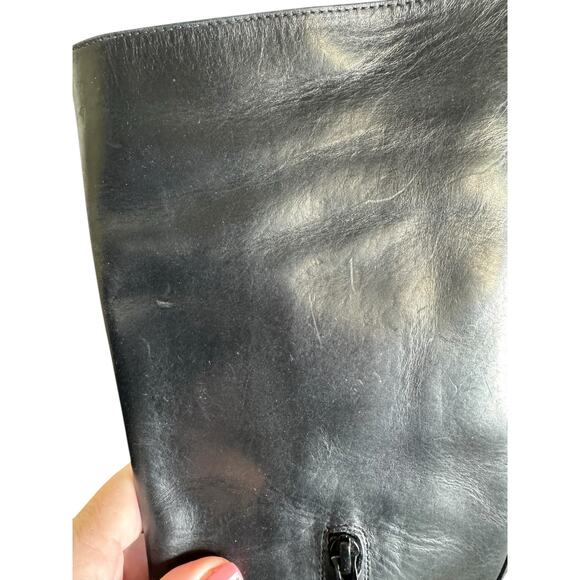 Bottega Veneta NIB Black Tire Tall Lug Sole Boots Size 37 - Picture 7 of 10